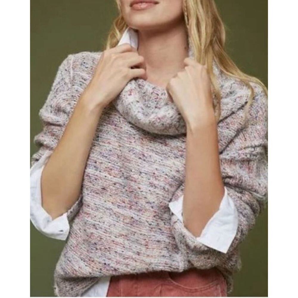 Anthropologie Pilcro Sweater Size XS Womens Cowl Neck Long Sleeve Multicolor - Picture 2 of 11